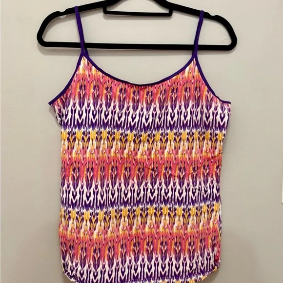Arizona Jean Company Pink and Purple Tank Top - Picture 2 of 5